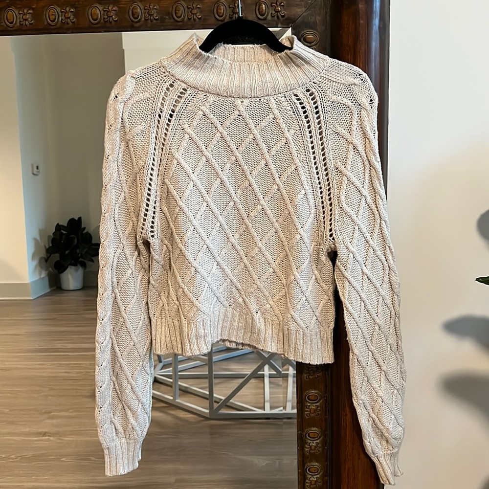 American Eagle | Cable knit sweater